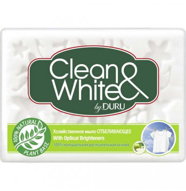 DURU Clean&White Хозяйственное Мыло Отбеливающее  125 г