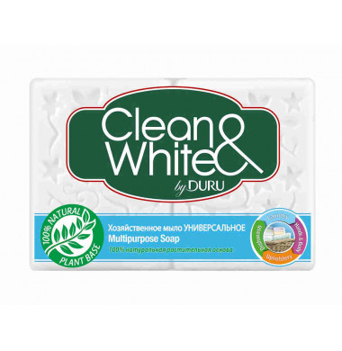 DURU Clean&White Хозяйственное Мыло Универсальное 125 г 4 шт
