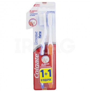 Colgate Шелковые Нити Мягкая Зубная Щетка 1 + 1