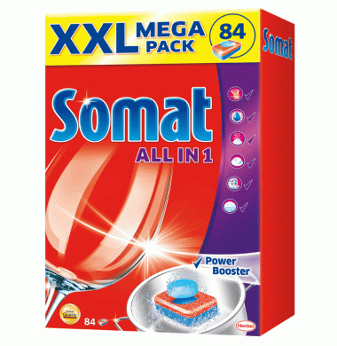 Somat All in 1 Таблетки для Посудомоечных Машин 84 шт