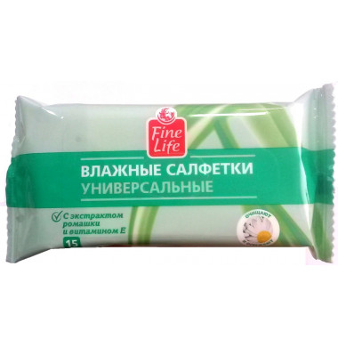 Fine Life Универсальные Влажные Салфетки 15 шт