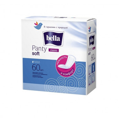 Bella Panty Soft Classic  Женские Гигиенические Прокладки на каждый день 60 шт