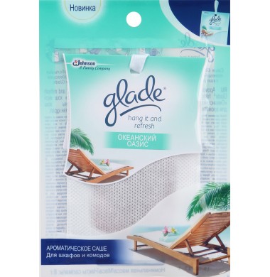 Glade Океанский Оазис Ароматическое Саше для шкафов и комодов