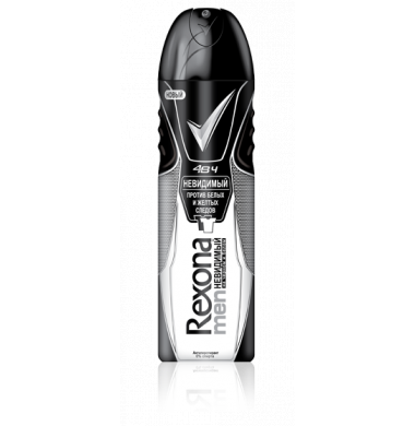 Rexona Men Невидимый На Черном и Белом Антиперспирант Аэрозоль 150 мл