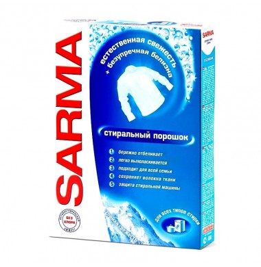Sarma Стиральный Порошок Для Всех Типов Стирки 400 г 
